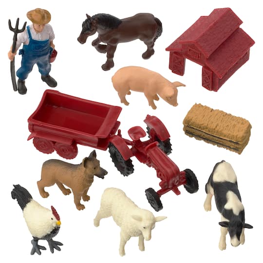 12 Pack: Safari Ltd® TOOBS® Down on the Farm Set